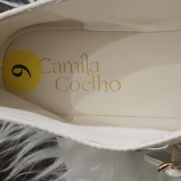 NWOT. Camila Coelho X Revolve Princess Mary Jane Flats Sz.9 - Picture 6 of 9